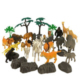 40 pc Safari Animal Bucket